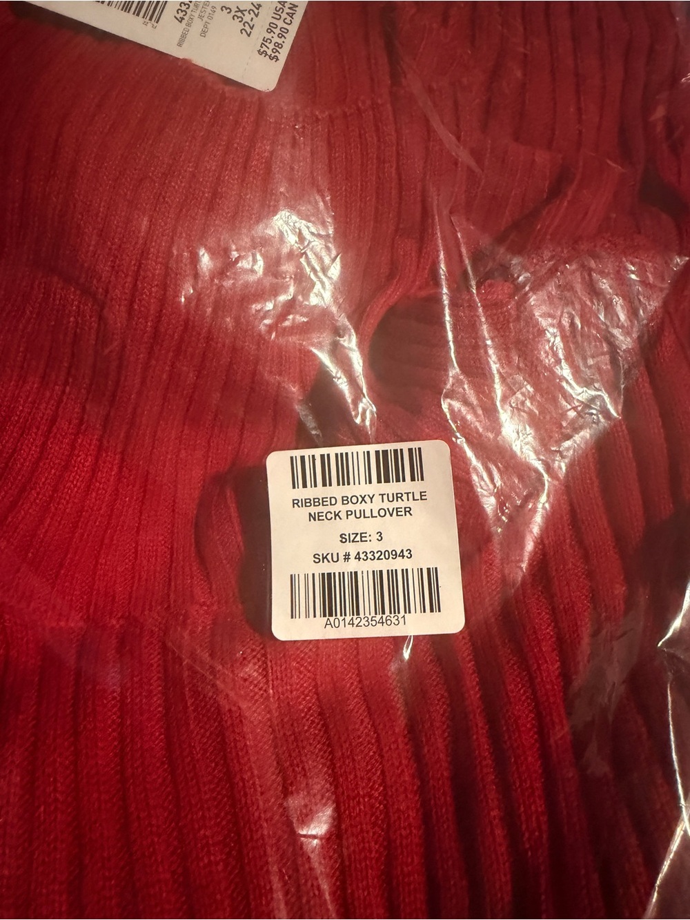 Torrid Ribbed Boxy Turtle Neck Pullover - Picture 7 of 7